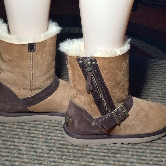 UGG Tan and Brown Winter Boots - Picture 8 of 12